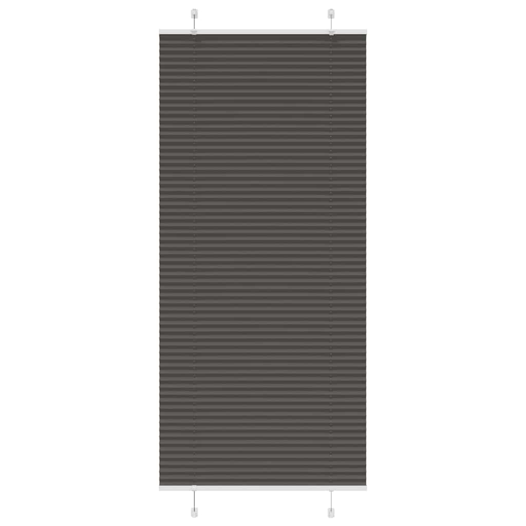 Plisirana roleta crna 90x200 cm širina tkanine 89,4 cm