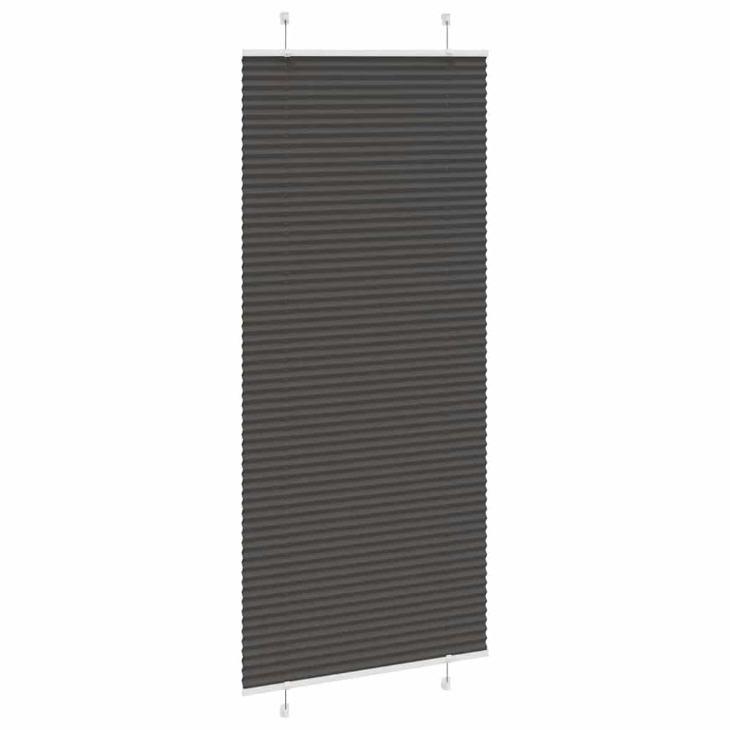 Plisirana roleta crna 90x200 cm širina tkanine 89,4 cm