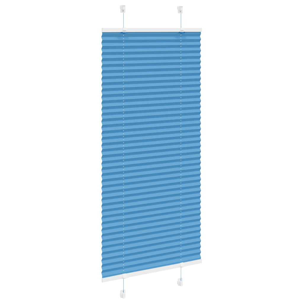 Plisirana zavjesa Plava 65x100 cm Širina tkanine 64,4 cm Poliester