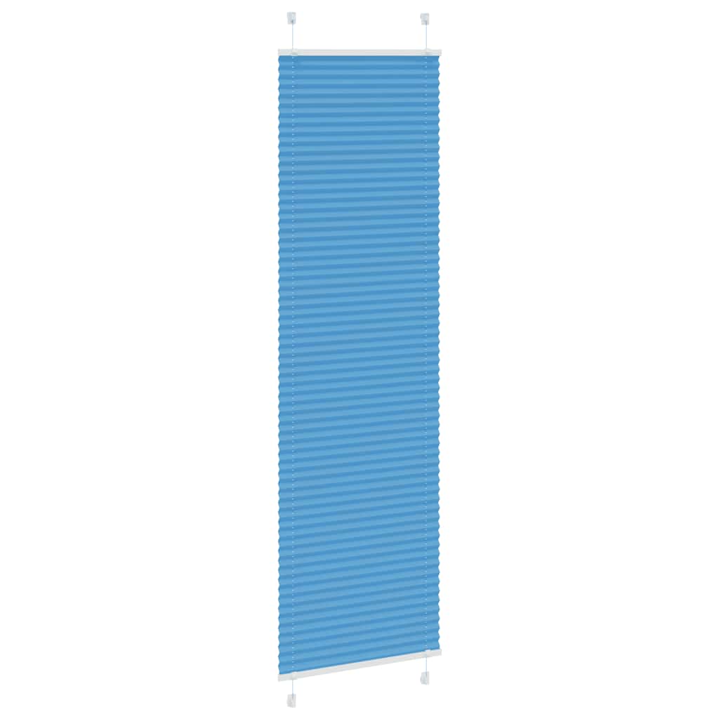 Plisirana zavjesa Plava 55x200 cm Širina tkanine 54,4 cm Poliester