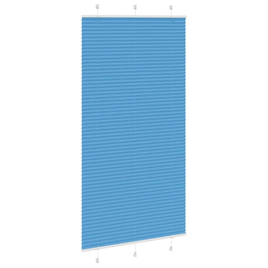 Plisirana zavjesa Plava 105x200 cm Širina tkanine 104,4 cm Poliester