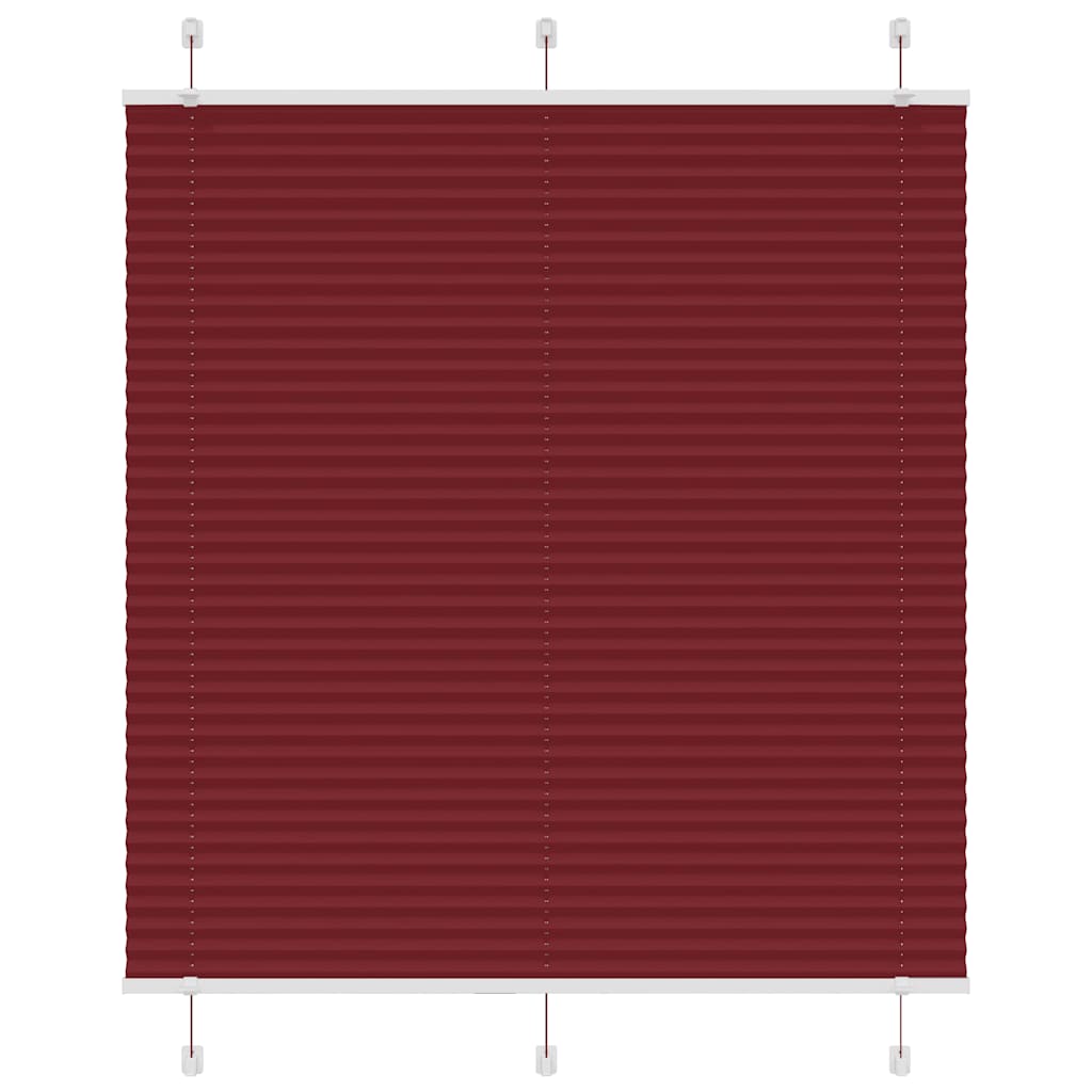Plisirana roleta Bordeaux crvena 120x100 cm Širina tkanine