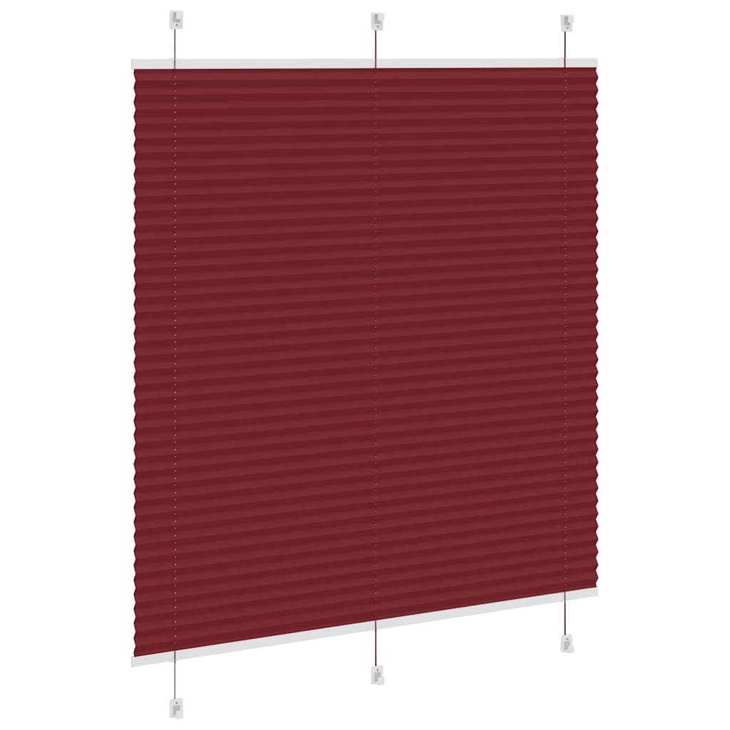 Plisirana roleta Bordeaux crvena 120x100 cm Širina tkanine