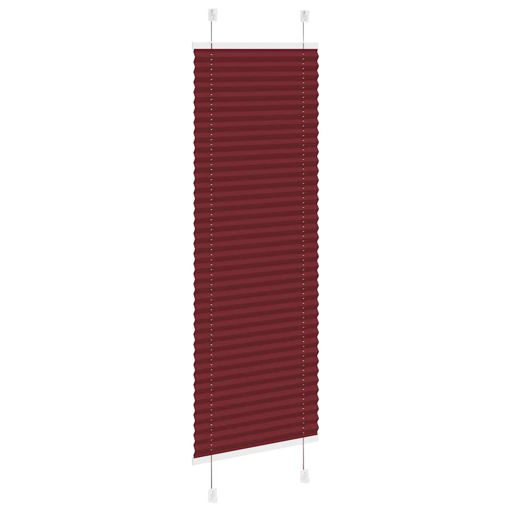 Plisirana roleta Bordeaux crvena 40x150 cm širina tkanine