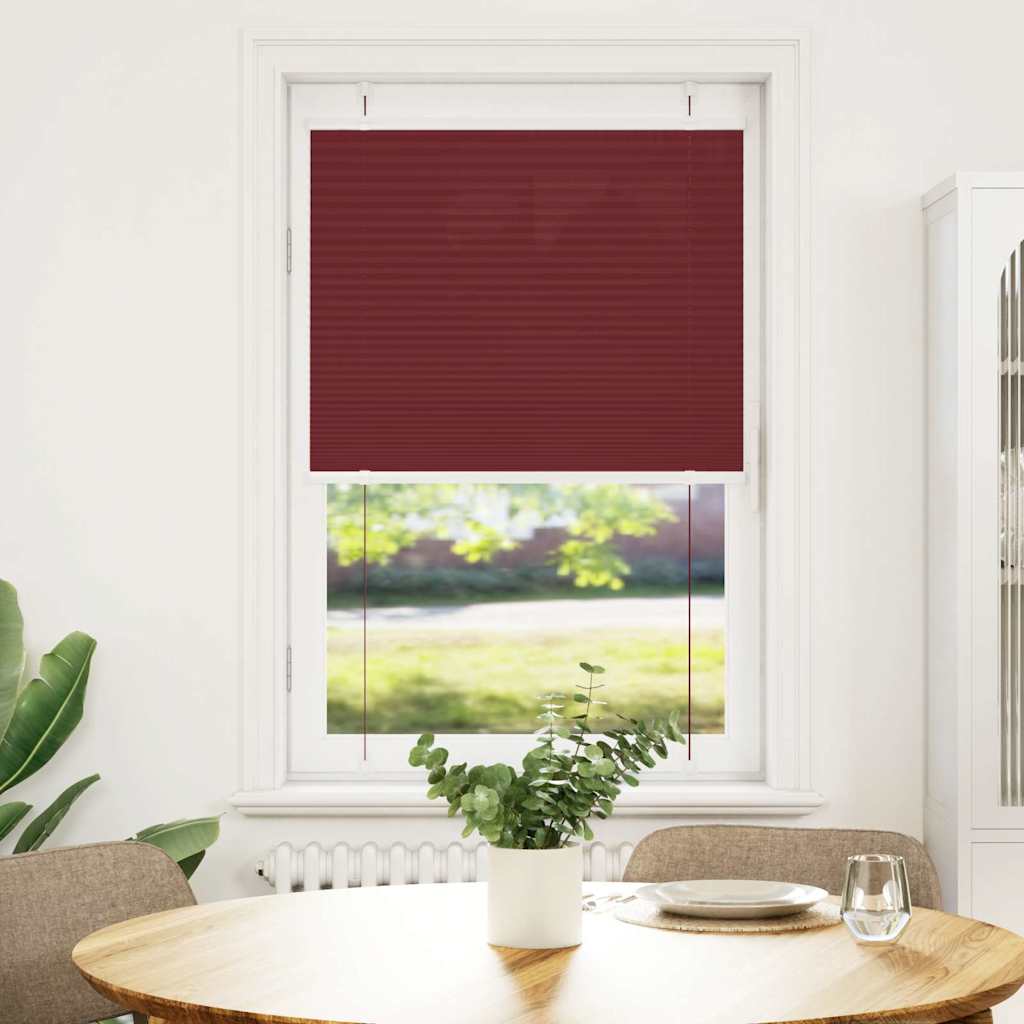 Plisirana roleta Bordeaux crvena 70x150 cm Širina tkanine