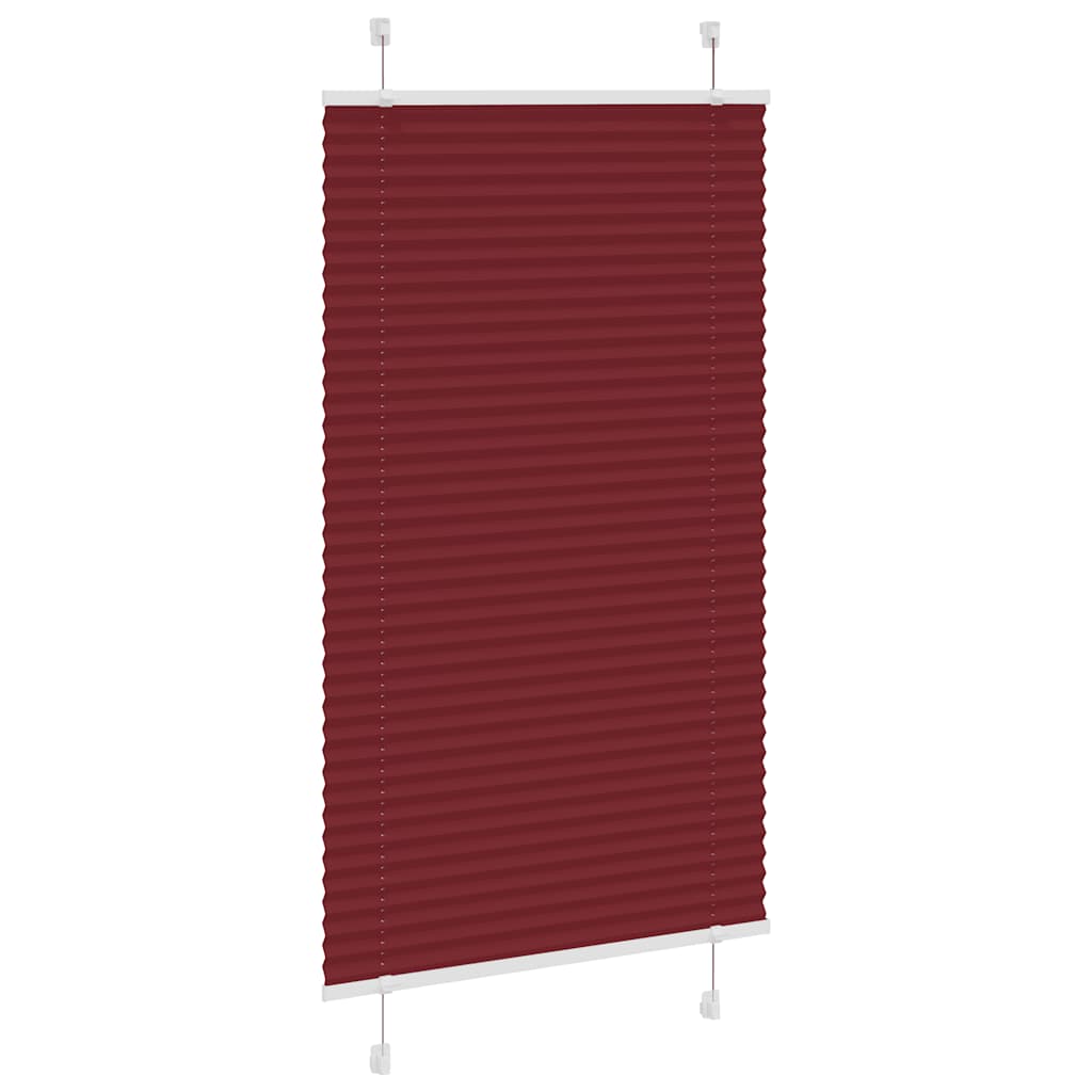 Plisirana roleta Bordeaux crvena 70x150 cm Širina tkanine