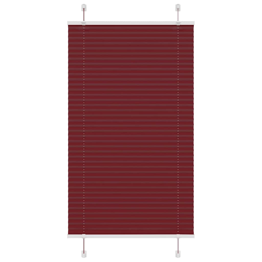 Plisirana roleta Bordeaux crvena 80x150 cm Širina tkanine