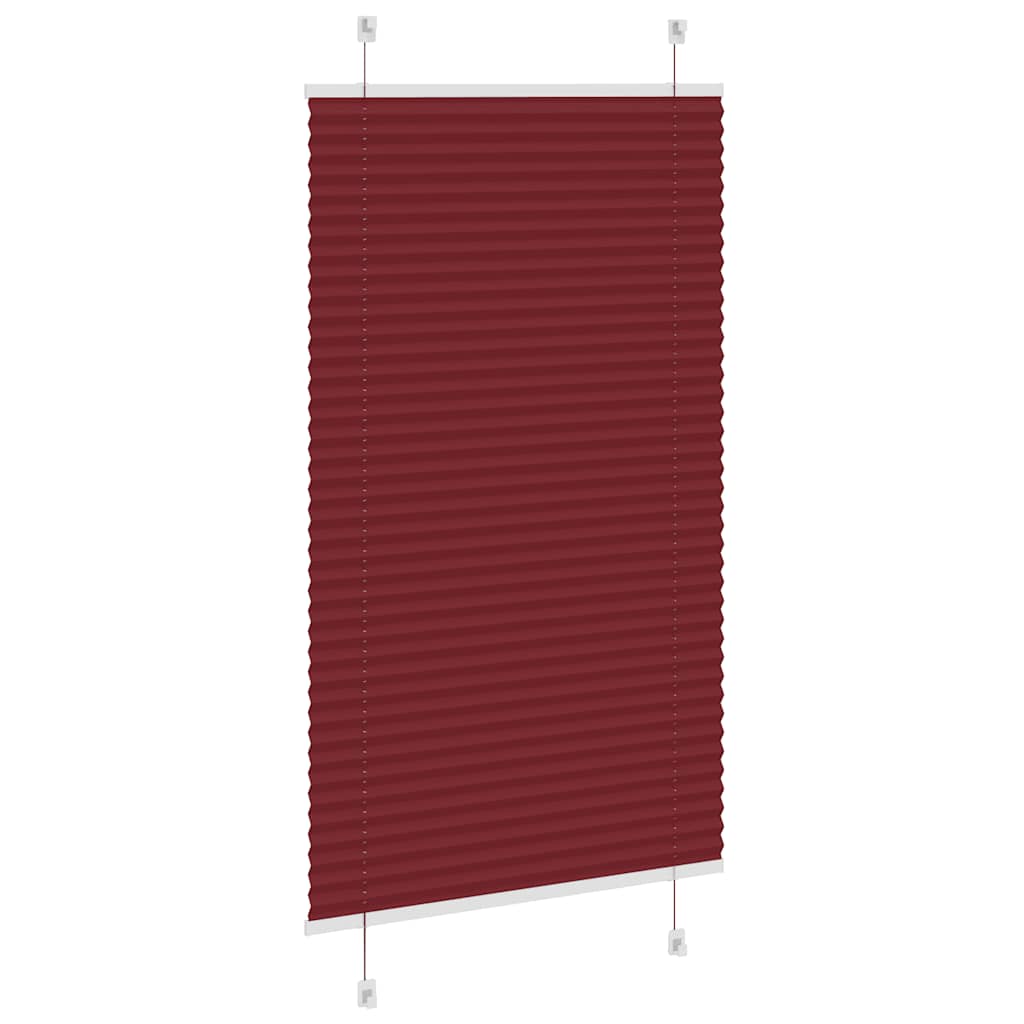 Plisirana roleta Bordeaux crvena 80x150 cm Širina tkanine
