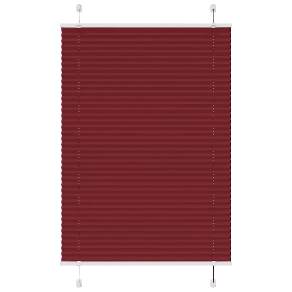 Plisirana roleta Bordeaux crvena 85x150 cm Širina tkanine