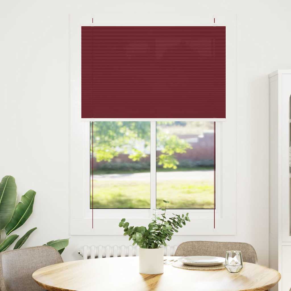 Plisirana roleta Bordeaux crvena 85x150 cm Širina tkanine