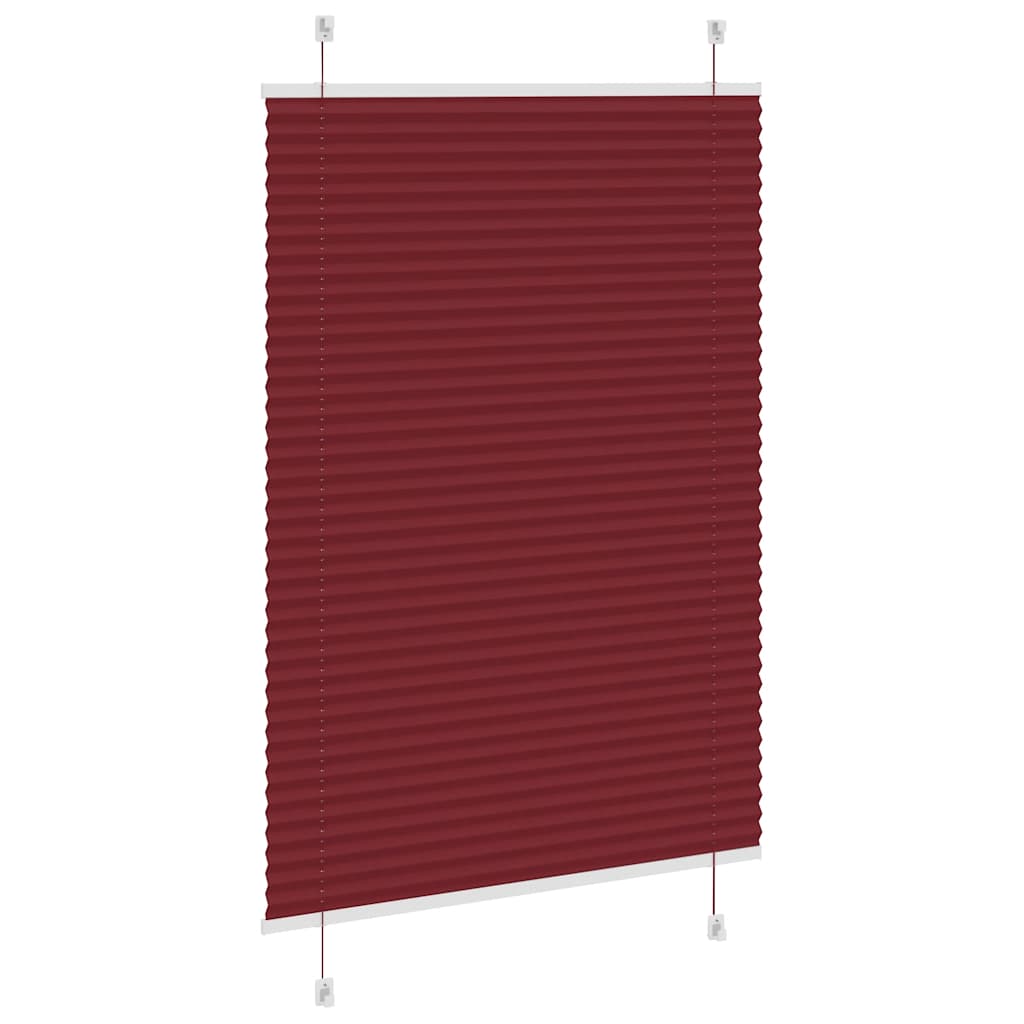 Plisirana roleta Bordeaux crvena 85x150 cm Širina tkanine