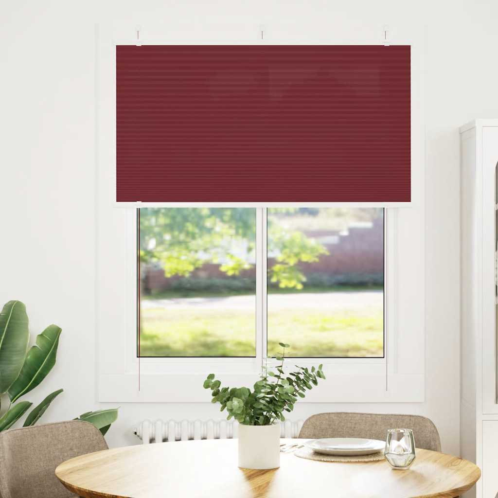 Plisirana roleta Bordeaux crvena 105x150 cm Širina tkanine