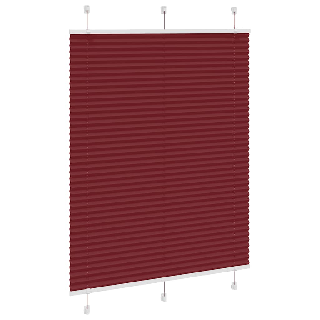 Plisirana roleta Bordeaux crvena 105x150 cm Širina tkanine