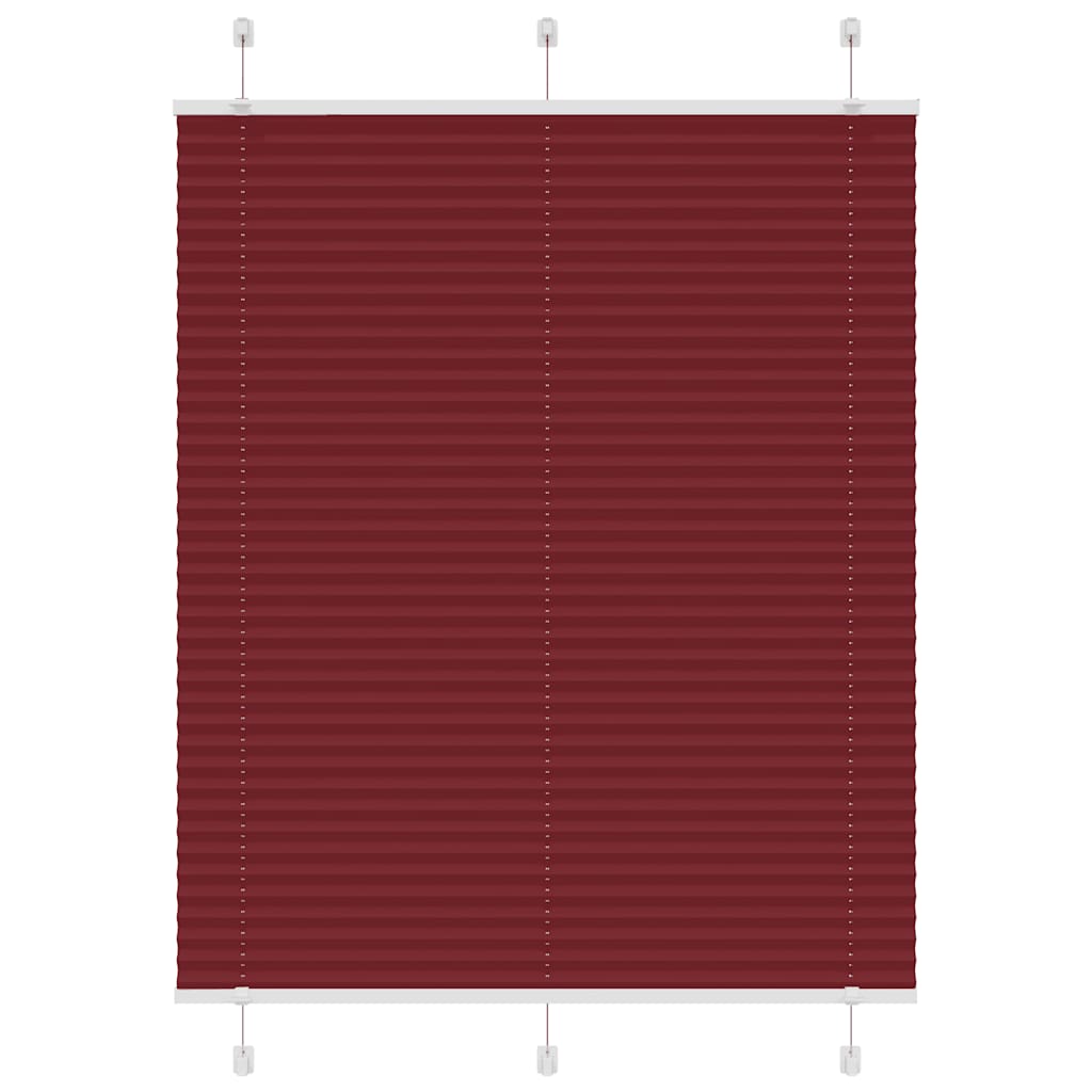 Plisirana roleta Bordeaux crvena 110x150 cm Širina tkanine