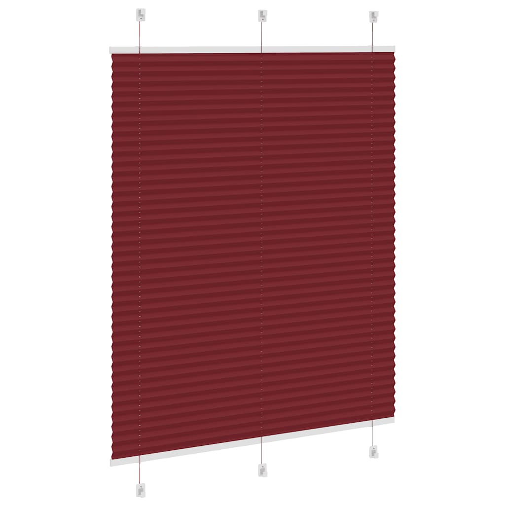 Plisirana roleta Bordeaux crvena 110x150 cm Širina tkanine