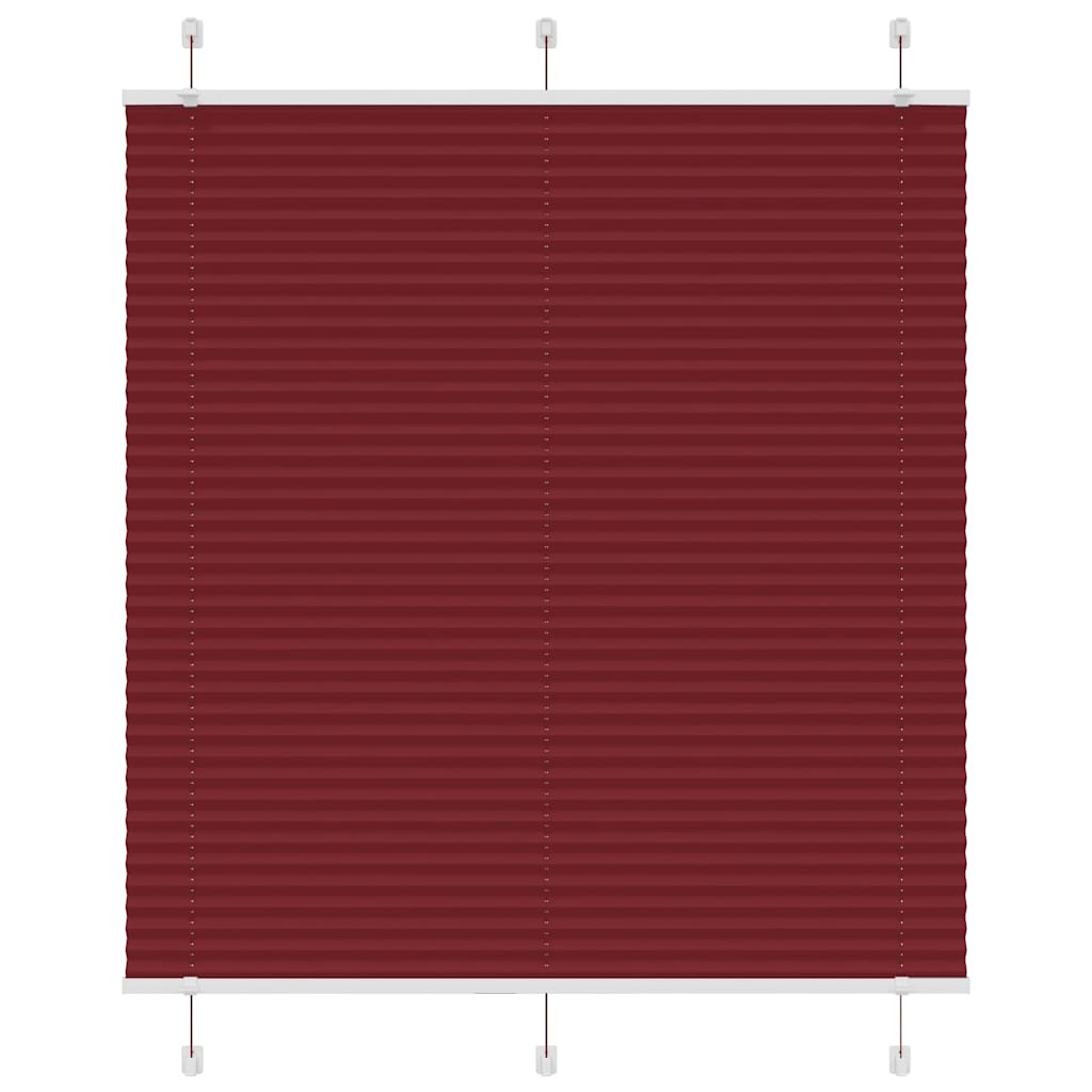 Plisirana roleta Bordeaux crvena 120x150 cm Širina tkanine