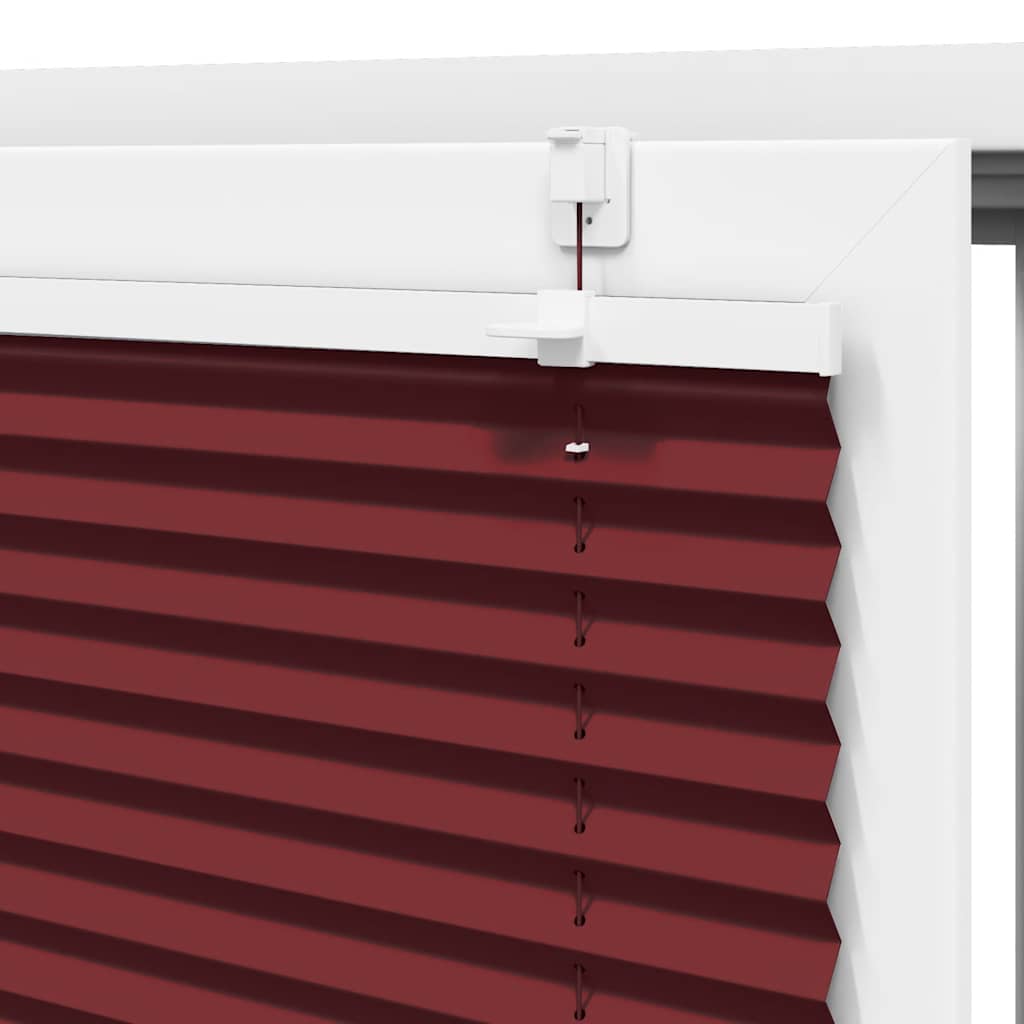 Plisirana roleta Bordeaux crvena 120x150 cm Širina tkanine
