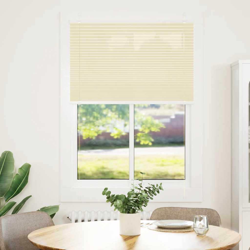 Plisirana roleta krem 85x100 cm širina tkanine 84,4 cm