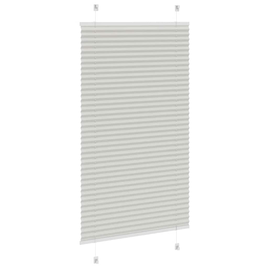 Plisirana roleta svijetlosiva 75x100 cm širina tkanine 74,4 cm