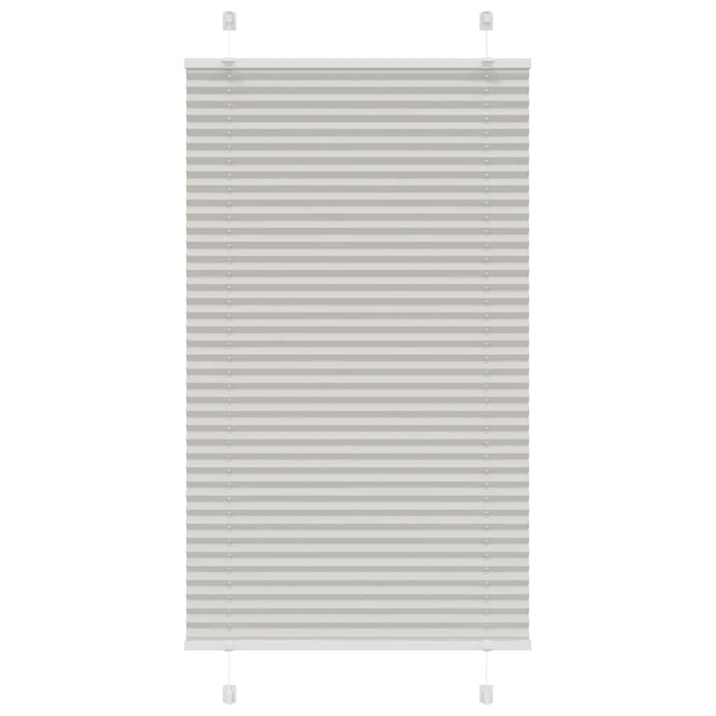 Plisirana roleta svijetlosiva 80x100 cm širina tkanine 79,4 cm