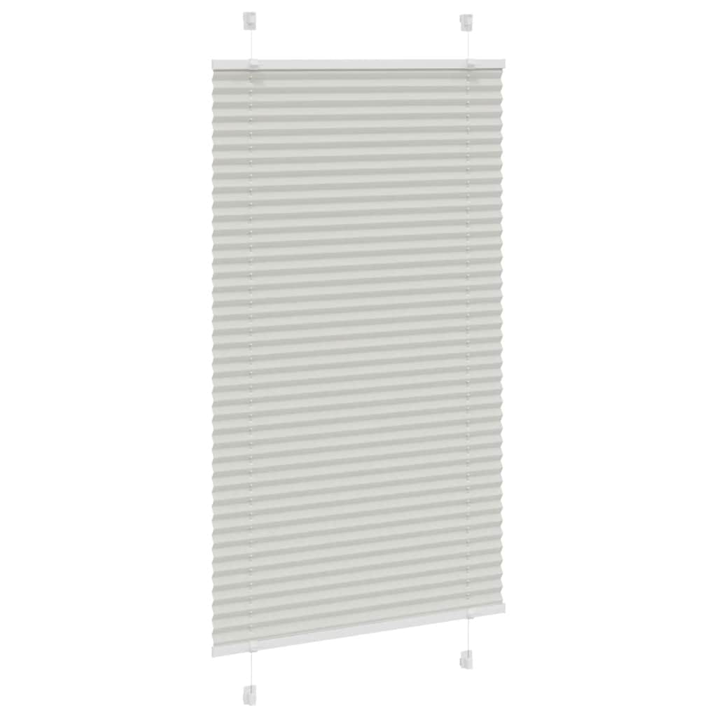 Plisirana roleta svijetlosiva 80x100 cm širina tkanine 79,4 cm