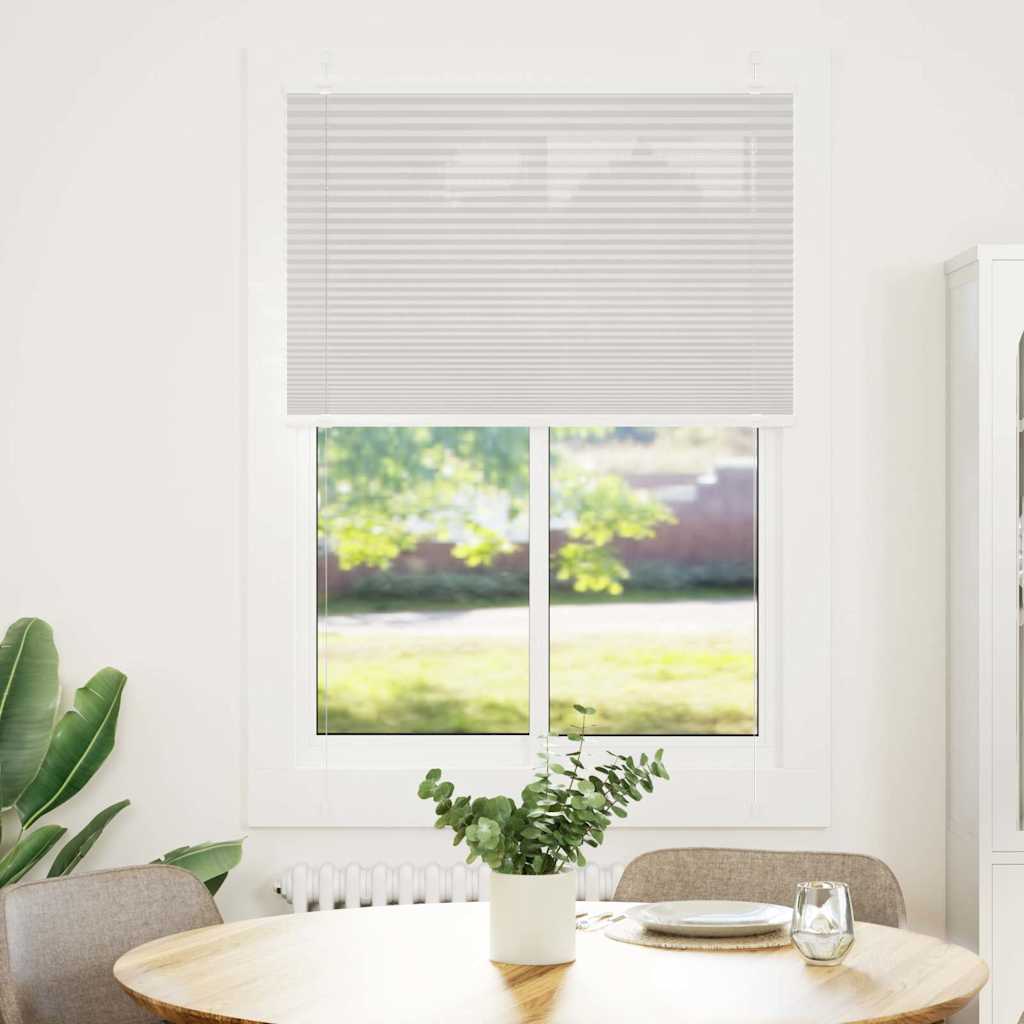 Plisirana roleta svijetlosiva 95x100 cm širina tkanine 94,4 cm