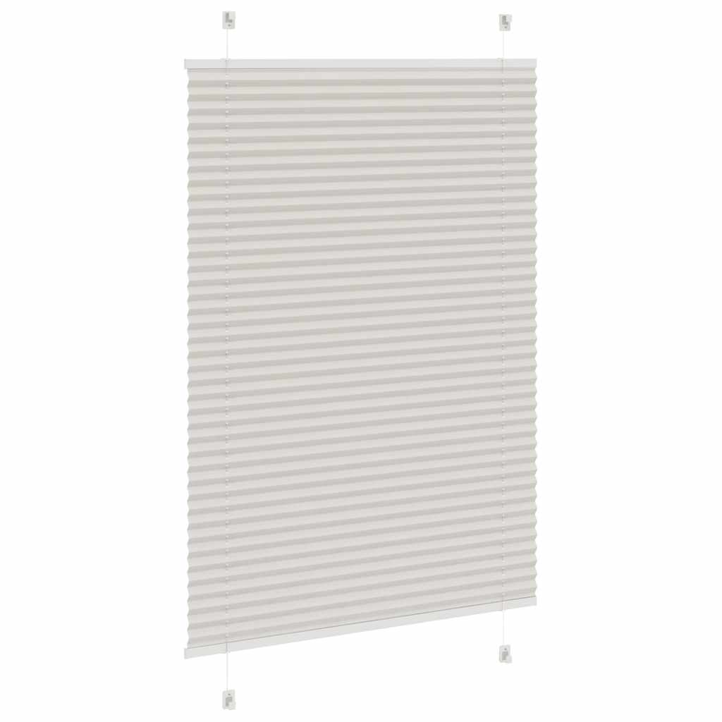 Plisirana roleta svijetlosiva 100x100 cm širina tkanine 99,4 cm