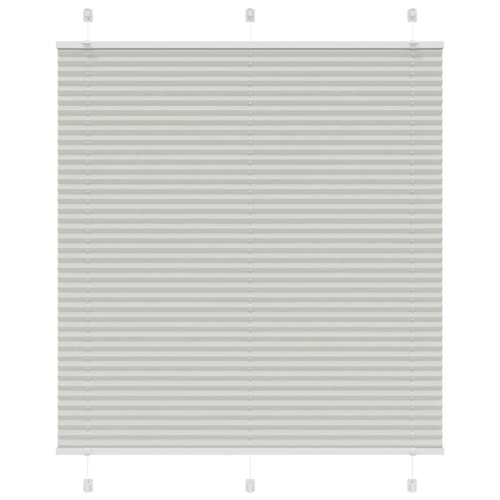 Plisirana roleta svijetlosiva 120x100 cm širina tkanine