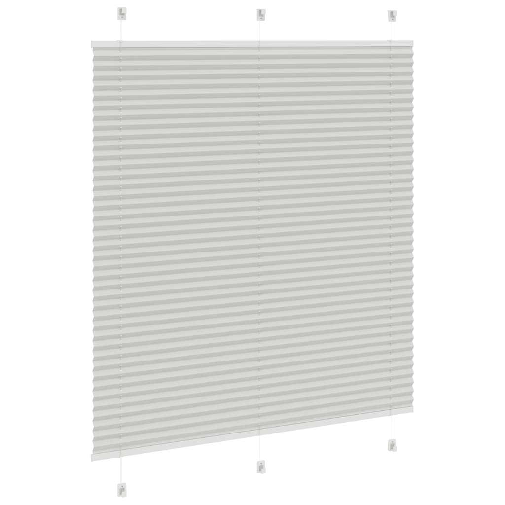 Plisirana roleta svijetlosiva 120x100 cm širina tkanine