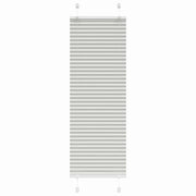 Plisirana roleta svijetlosiva 45x150 cm širina tkanine 44,4 cm