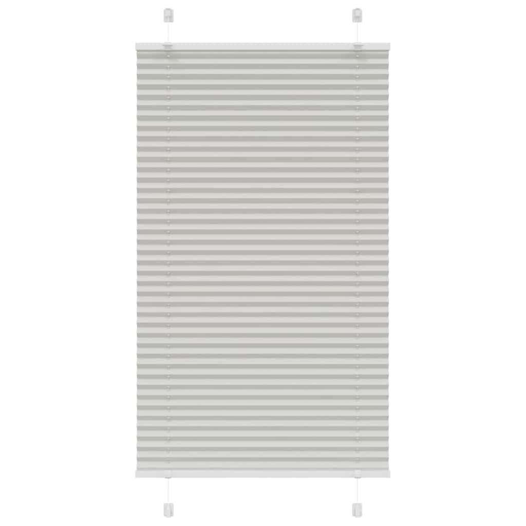 Plisirana roleta svijetlosiva 80x150 cm širina tkanine 79,4 cm