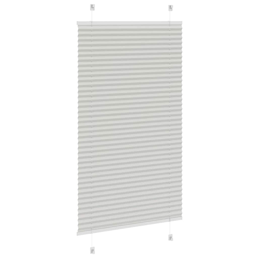 Plisirana roleta svijetlosiva 80x150 cm širina tkanine 79,4 cm