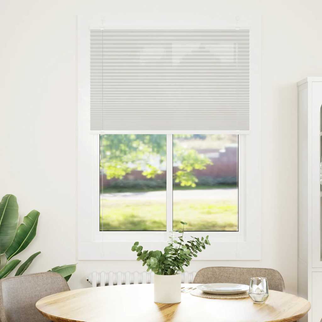 Plisirana roleta svijetlosiva 95x150 cm širina tkanine 94,4 cm