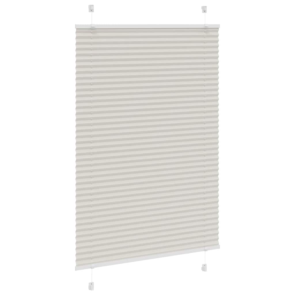 Plisirana roleta svijetlosiva 95x150 cm širina tkanine 94,4 cm