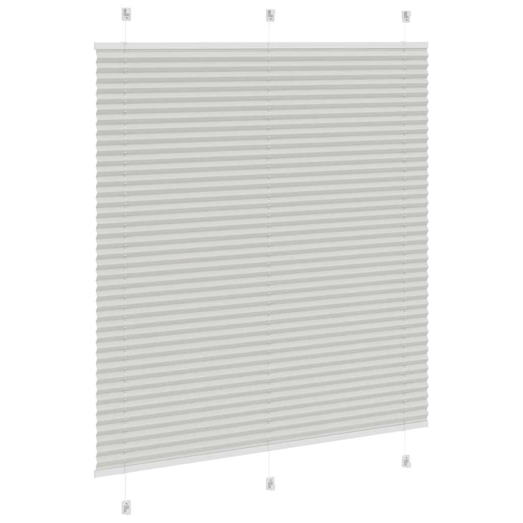 Plisirana roleta svijetlosiva 120x150 cm širina tkanine