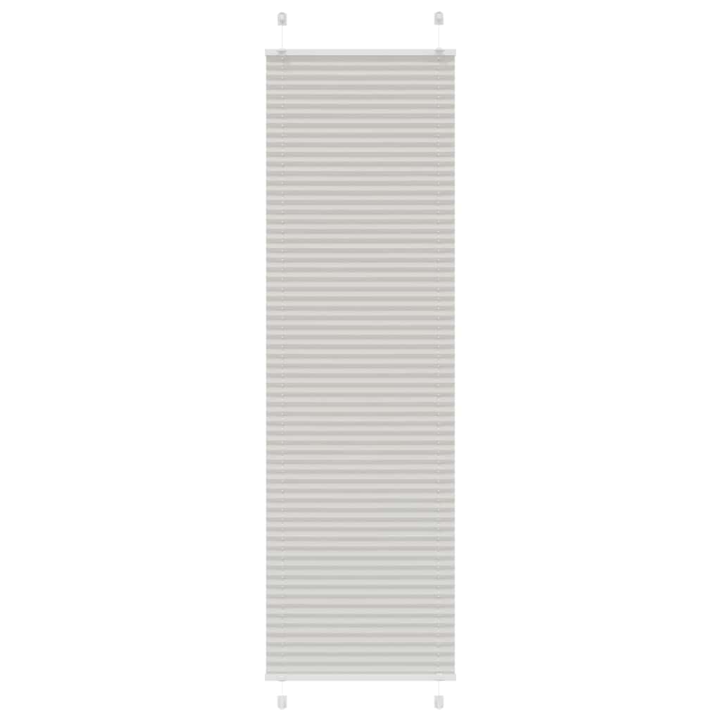 Plisirana roleta svijetlosiva 65x200 cm širina tkanine 64,4 cm
