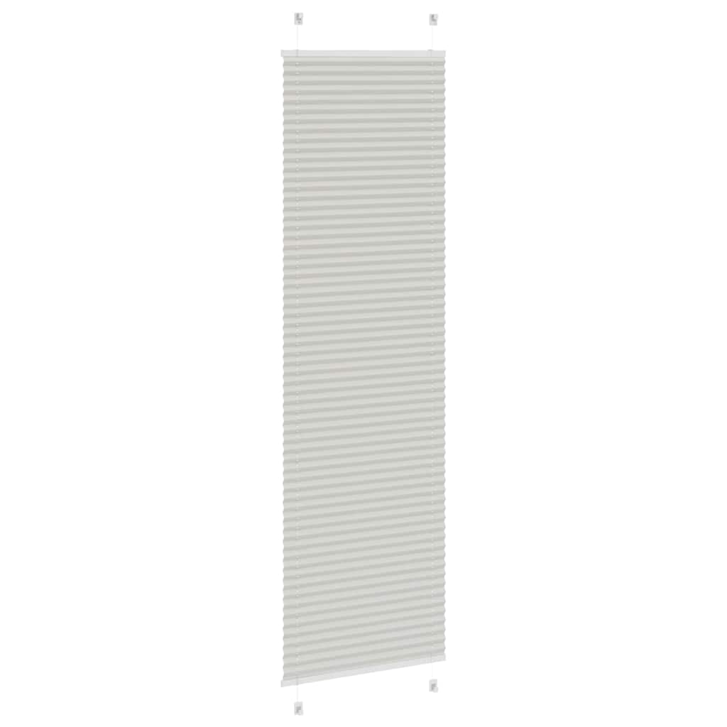 Plisirana roleta svijetlosiva 65x200 cm širina tkanine 64,4 cm