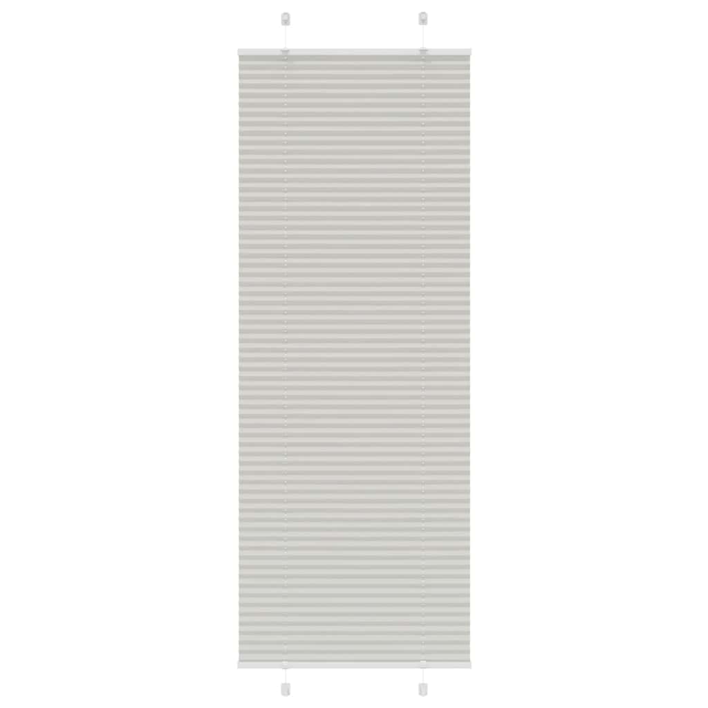 Plisirana roleta svijetlosiva 75x200 cm širina tkanine 74,4 cm
