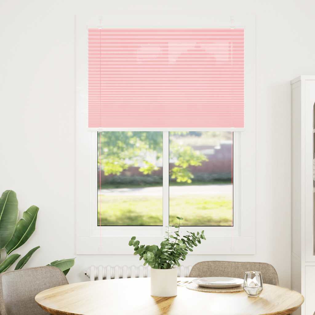 Plisirana roleta ružičasta 90x150 cm širina tkanine 89,4 cm