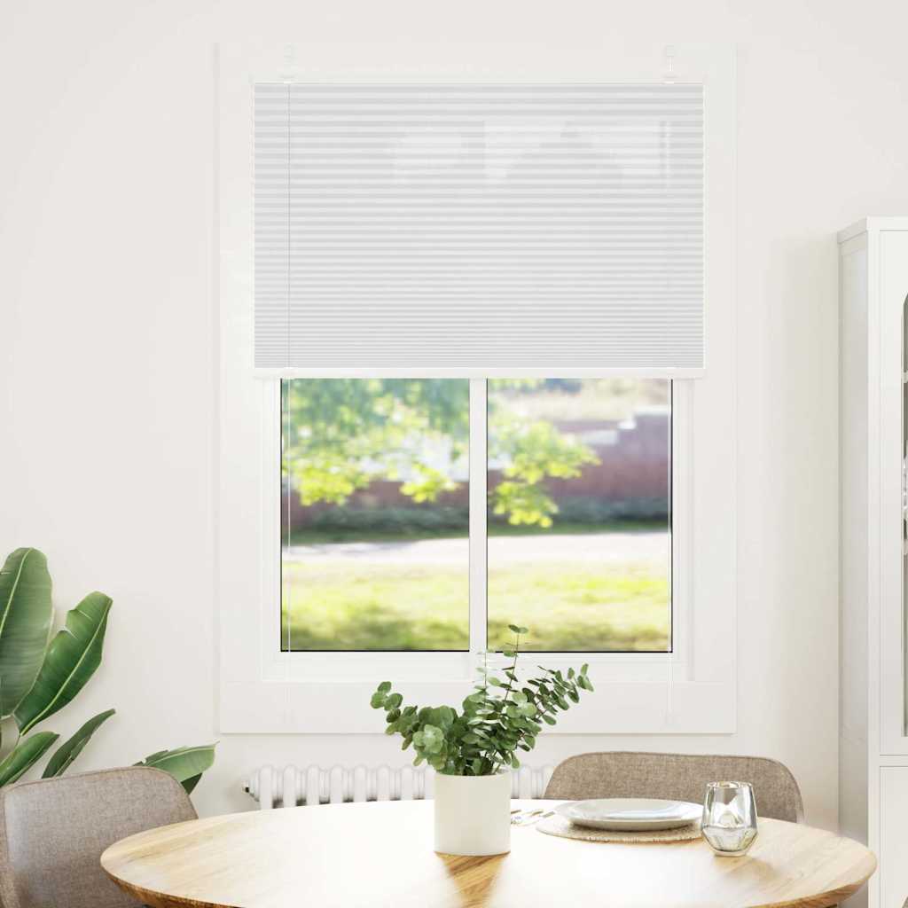 Plisirana roleta bijela 100x150 cm širina tkanine 99,4 cm