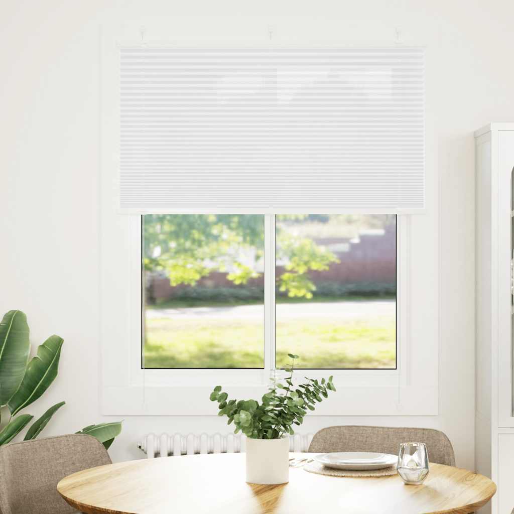 Plisirana roleta bijela 110x150 cm širina tkanine 109,4 cm