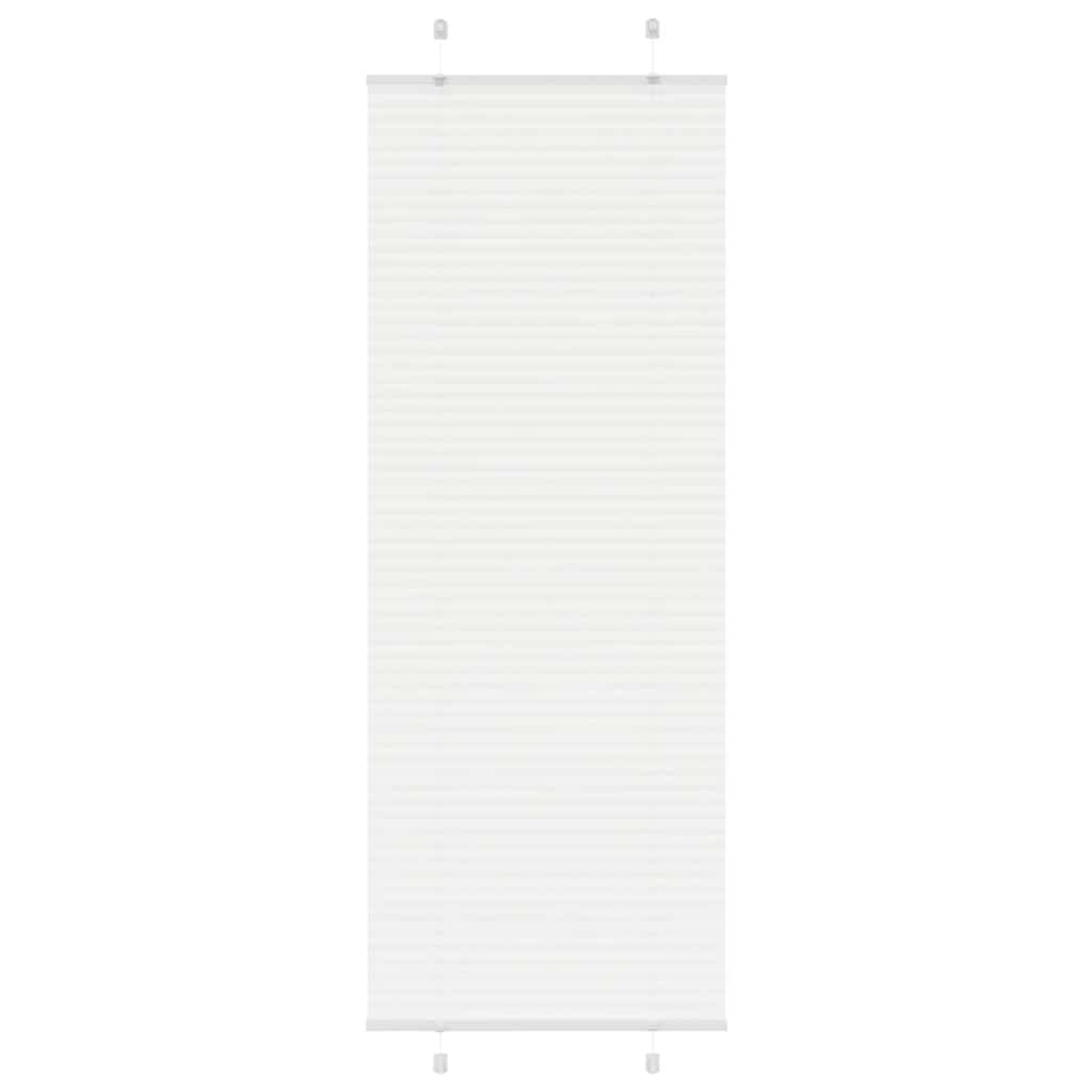 Plisirana roleta bijela 75x200 cm širina tkanine 74,4 cm
