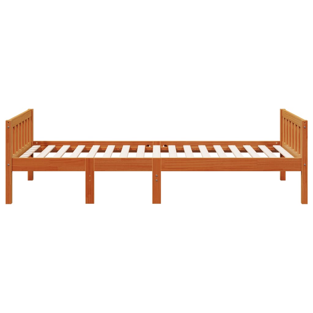 Dječji krevet bez madraca voštano smeđi 80 x 200 cm od borovine