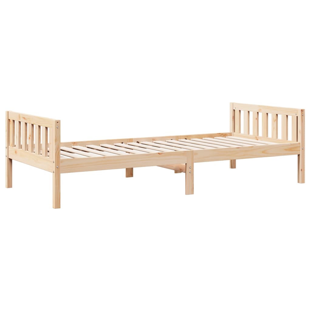 Dječji krevet bez madraca 90 x 200 cm od masivne borovine