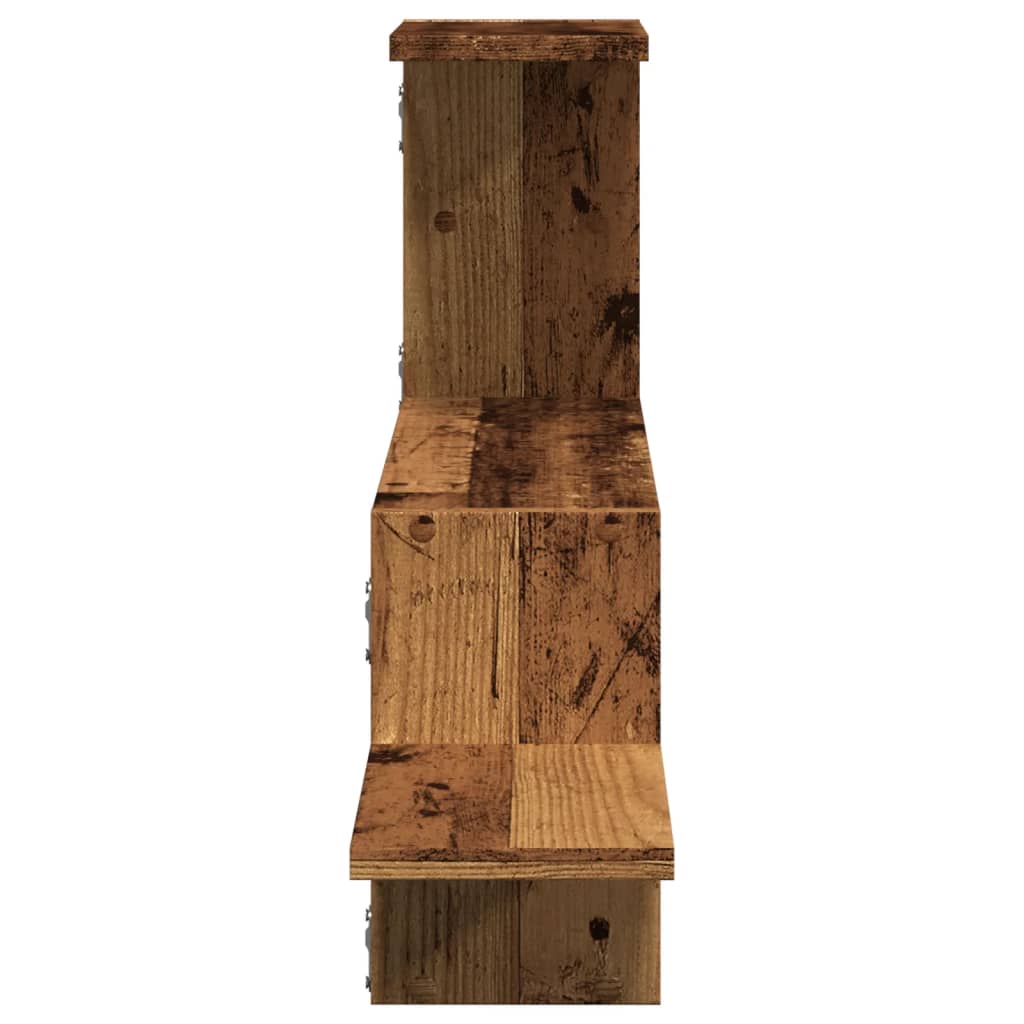 Zidna polica boja staro drvo 104x15x49 cm konstruirano drvo