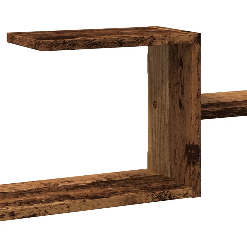 Zidna polica boja staro drvo 104x15x49 cm konstruirano drvo