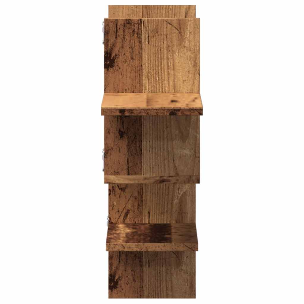 Zidna polica boja staro drvo 124,5x18x60,5 cm konstruirano drvo