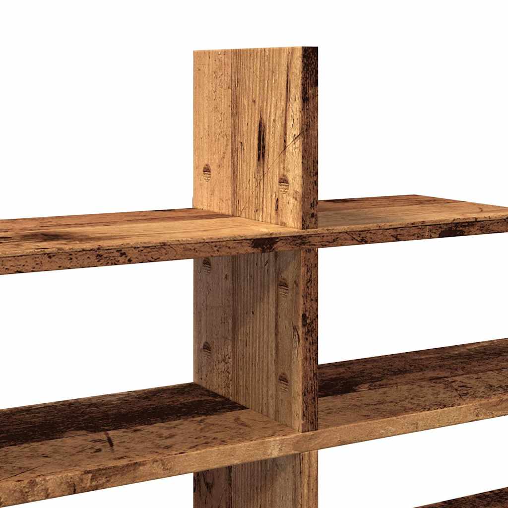 Zidna polica boja staro drvo 124,5x18x60,5 cm konstruirano drvo