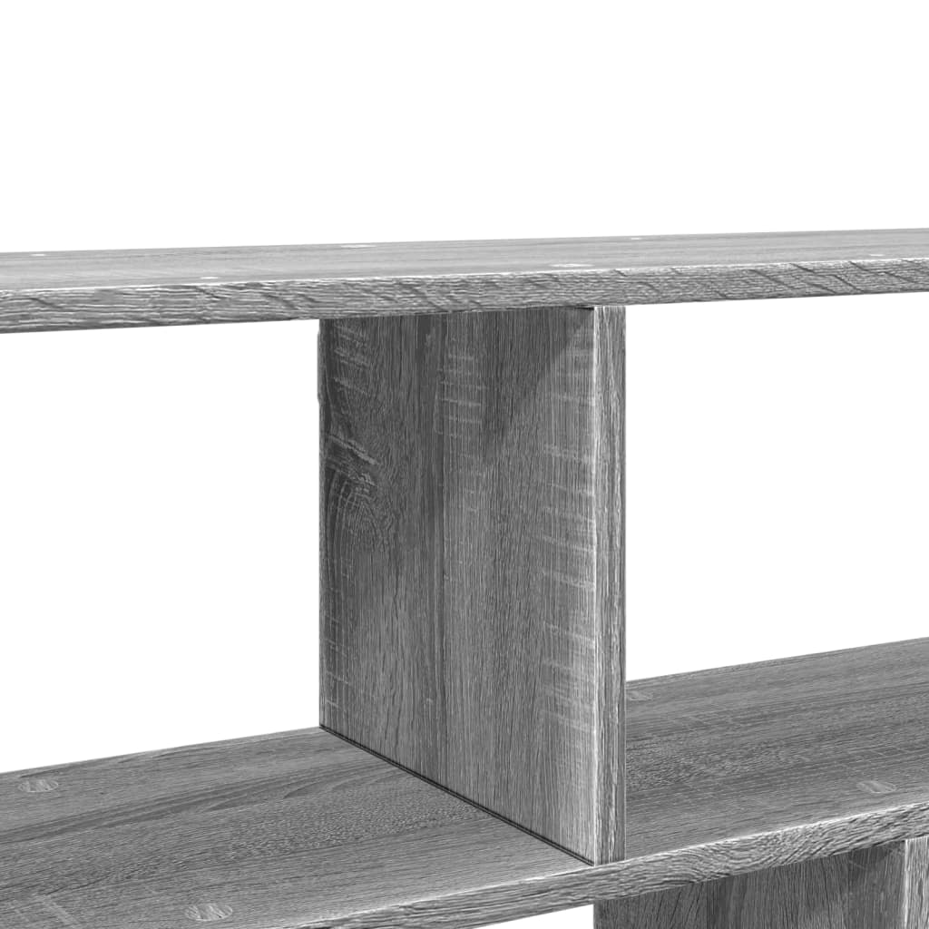 Zidna polica siva boja hrasta 100x25x50 cm konstruirano drvo