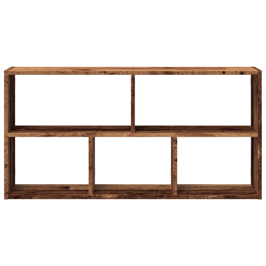 Zidna polica boja staro drvo 100x25x50 cm konstruirano drvo